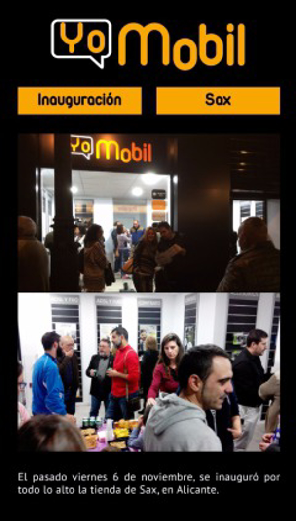 Inauguración de la tienda Yomobil en Sax (Alicante)
