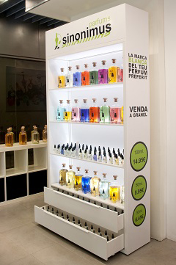 Sinonimus Parfums lanza al mercado el nuevo expositor de perfumería a granel de gran calidad 