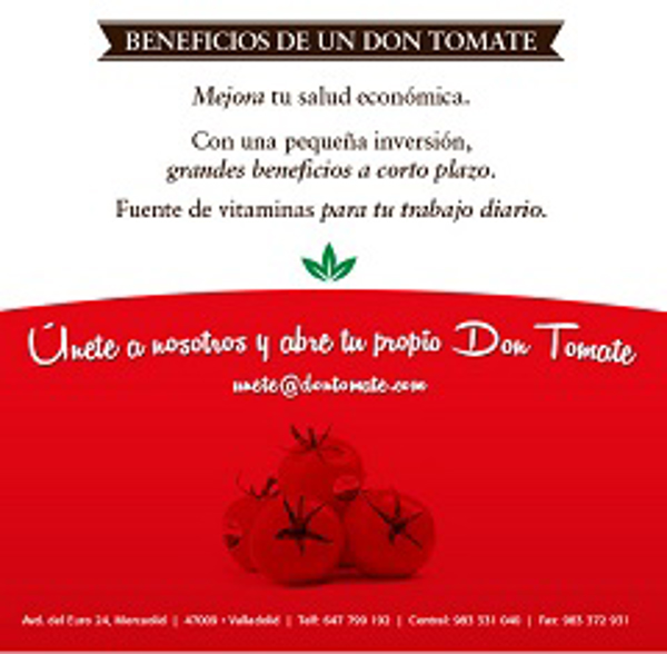 Franquicia Don Tomate Franquicia Don Tomate