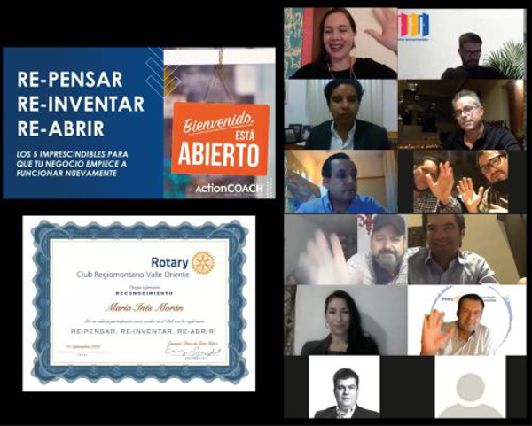 ActionCOACH comparte con capítulo del Rotary CLUB “Los 5 Imprescindibles para la Reapertura de tu Negocio”