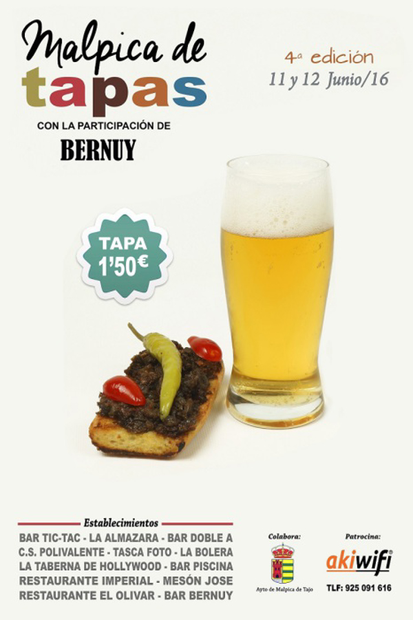 akiwifi Toledo, patrocinador oficial de ‘Malpica de Tapas’