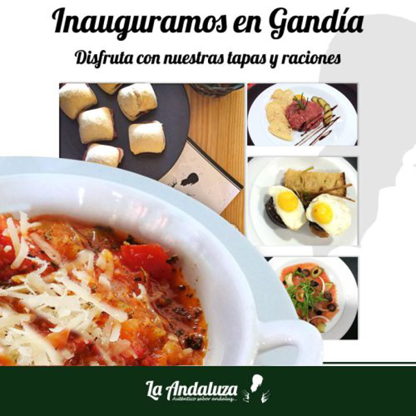 La Andaluza abre un nuevo local franquiciado en Gandía. Con este nuevo bar de tapas, cuenta con 4 establecimientos operativos en Valencia.