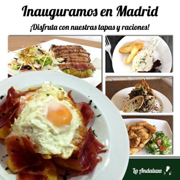 La Andaluza inaugura hoy un nuevo bar de tapas en Madrid. La empresa de restauración sevillana se asienta en la capital de España con su amplia carta de comida española elaborada.