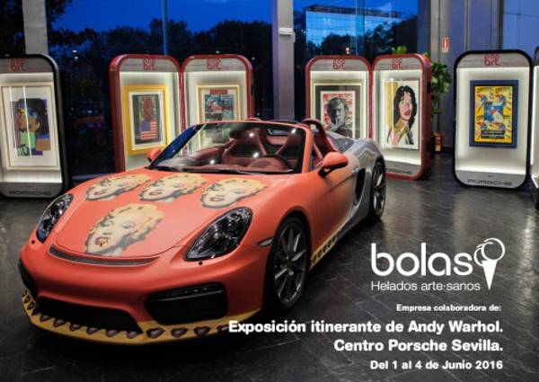 Bolas colabora con Porsche en la exposición itinerante de Andy Warhol
