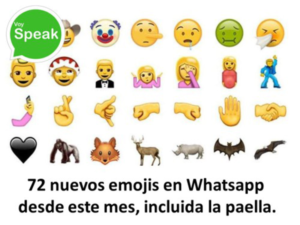 72 nuevos emojis en Whatsapp desde este mes, incluida la paella