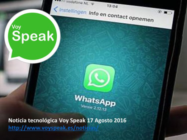 VOY SPEAK informa