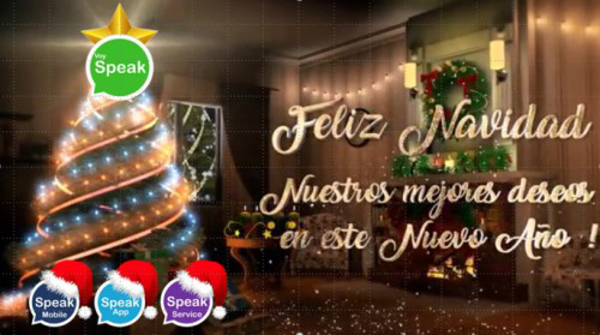 Carta de felicitacion navideña Voy Speak