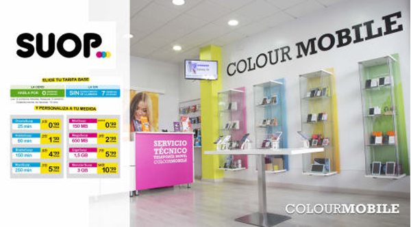 Las tiendas de telefonía COLOURMOBILE, distribuidores oficiales de SUOP