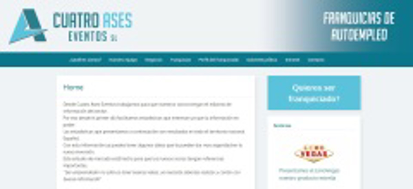 El Grupo Cuatro Ases S.L. inaugura nueva página web