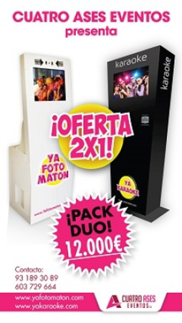 El Grupo Cuatro Ases Eventos S.L.  inaugura franquicia de Éxito: YAKARAOKE + YAFOTOMATON