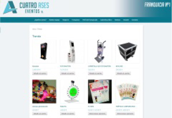 El Grupo Cuatro Ases Eventos S.L. inaugura su tienda online