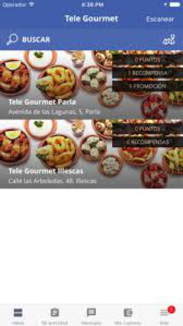 nueva app tele gourmet