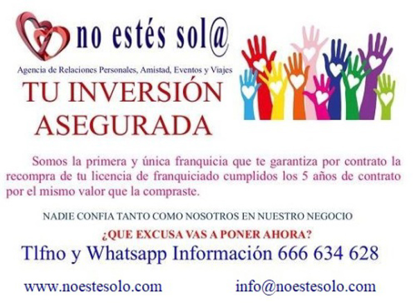 No estés sol@ presentará en la feria de franquicias de Málaga su plan estratégico 2019-2023