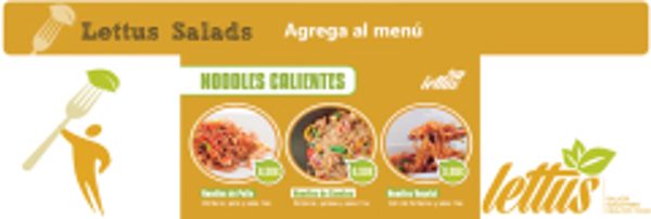 Lettus Salads incorpora a su menú Noodles Calientes.