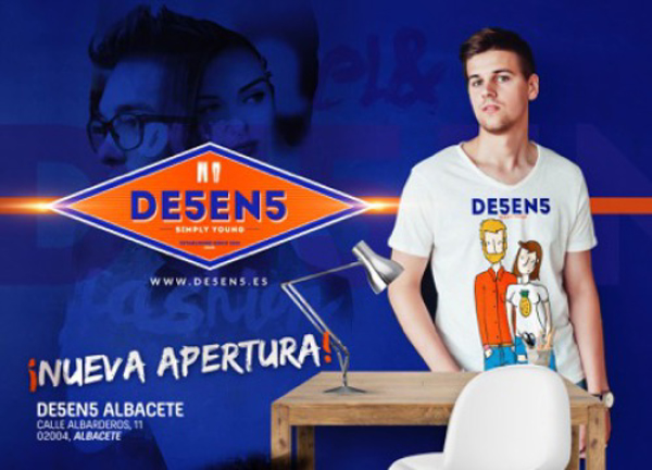 DE5EN5, la marca de moda joven del Grupo Dolle, aterriza en Albacete