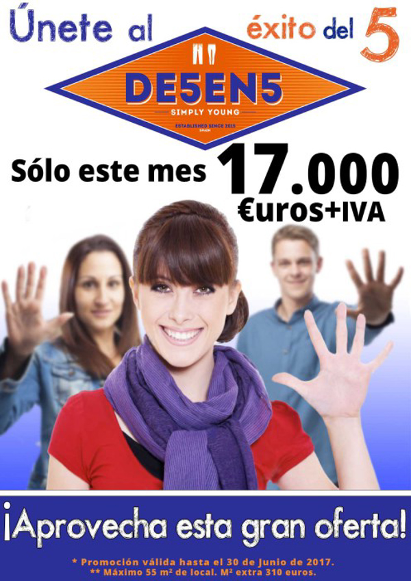 ¡Aprovecha la promoción de De5en5!