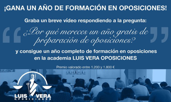 La franquicia Luis Vera Oposiciones regala un año de formación en Oposiciones