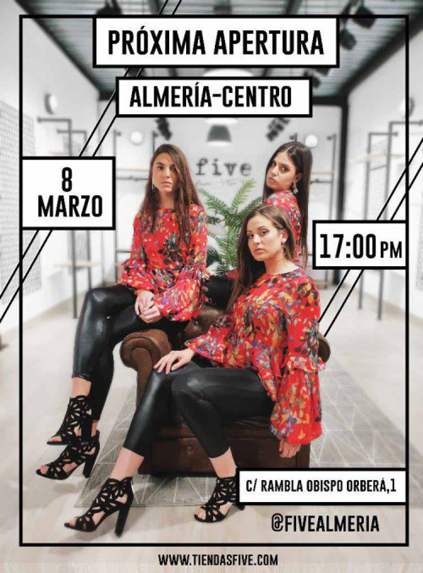 Apertura de tiendas Five en Almería