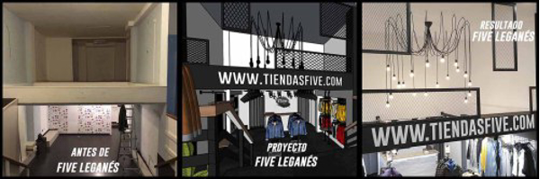 FASES DE MONTAJE DE UNA TIENDA FIVE