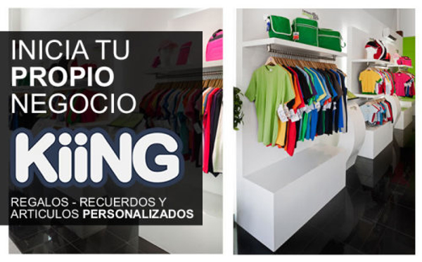 Excelente acogida entre los emprendedores de KIING, la tienda de personalización en el acto.