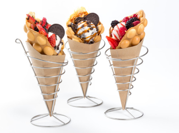 BUBBLE WAFFLES TAMBÍEN SALADITOS !!