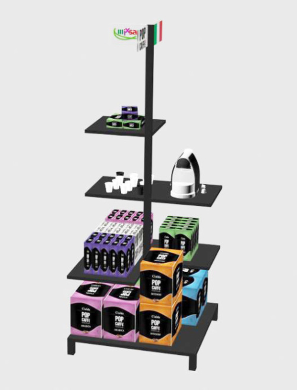 Coloca expositores de venta de capsulas 12 tipos y 200 bebidas exclusivas en tiendas de conveniencia