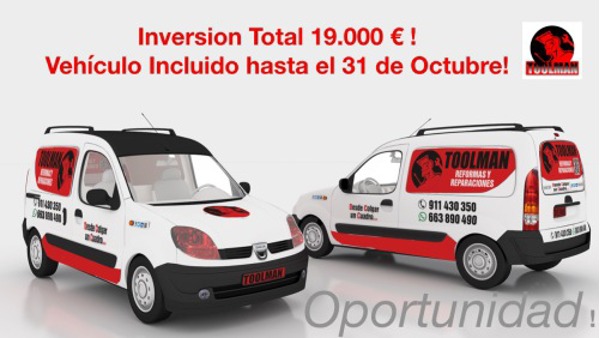 Hasta el 31 de octubre conviértete en uno más de Toolman, vehículo incluido