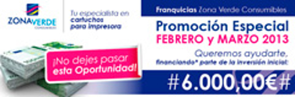 Las franquicias Zona Verde Consumibles ofrecen hasta marzo su promoción especial