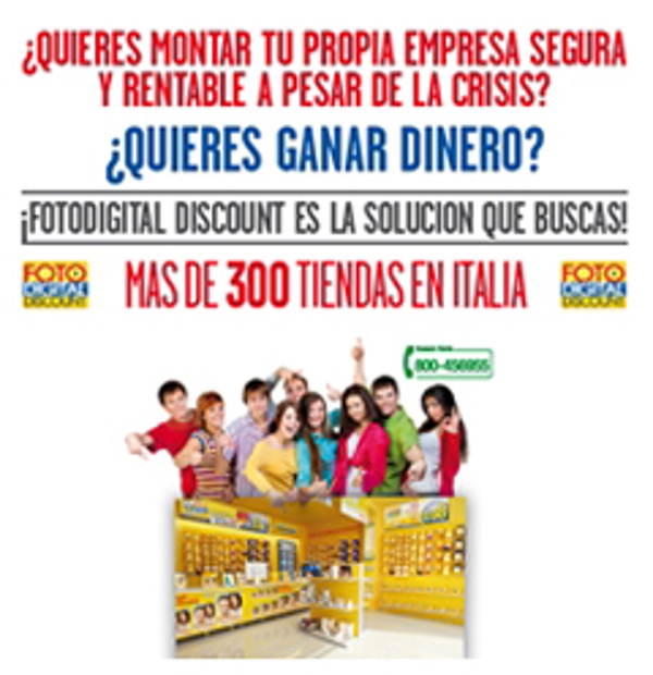 La franquicia Foto Digital Discount realiza nuevas aperturas