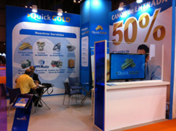 Gran acogida de la franquicia Quick Gold en Expofranquicia 2013