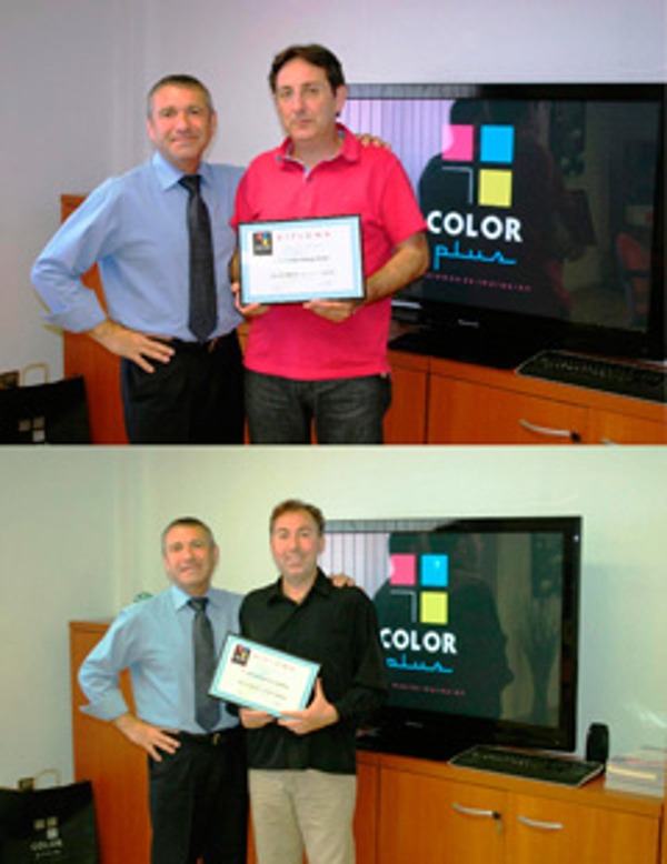 La franquicia Color Plus Zaragoza Gran Vía obtiene sus certificados de formación