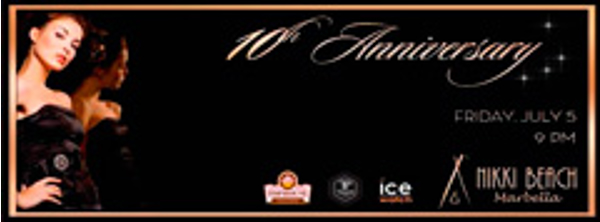 Las franquicias Tophouse Chocolate serán colaboradoras en el 10 aniversario de Nikki Beach