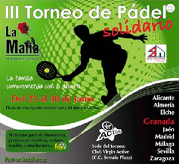 Las franquicias La Mafia organizan el III Torneo «Solidario La Mafia» de Pádel