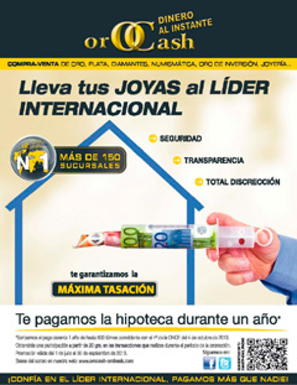 La red de franquicias Orocash-Orobank regala una hipoteca entre sus clientes