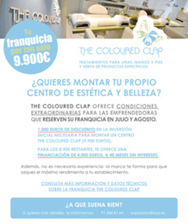 Las franquicias The Coloured Clap refuerzan su apuesta por el autoempleo femenino