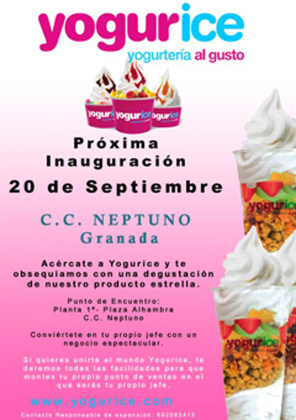 Yogurice abre sus puertas en Granada