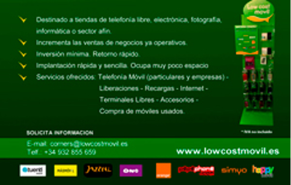Low Cost Movil lanza su nuevo modelo de franquicia “Corner”