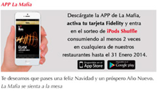 Nueva App de las franquicias La Mafia se sienta a la mesa