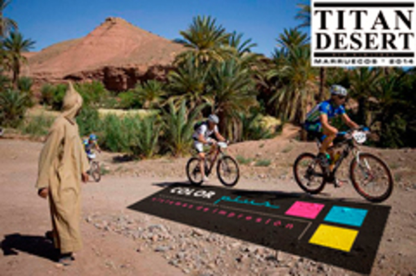 Las franquicias Color Plus patrocinan a Jesús Reyes en el evento Titan Desert 2014