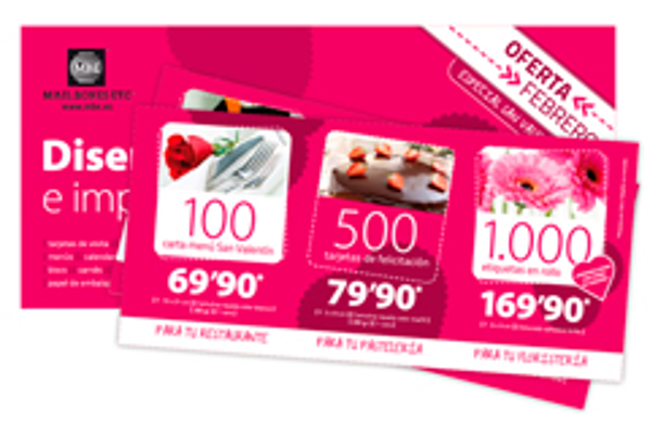 La franquicia Mail Boxes Etc. presenta un servicio específico de impresión en San Valentín