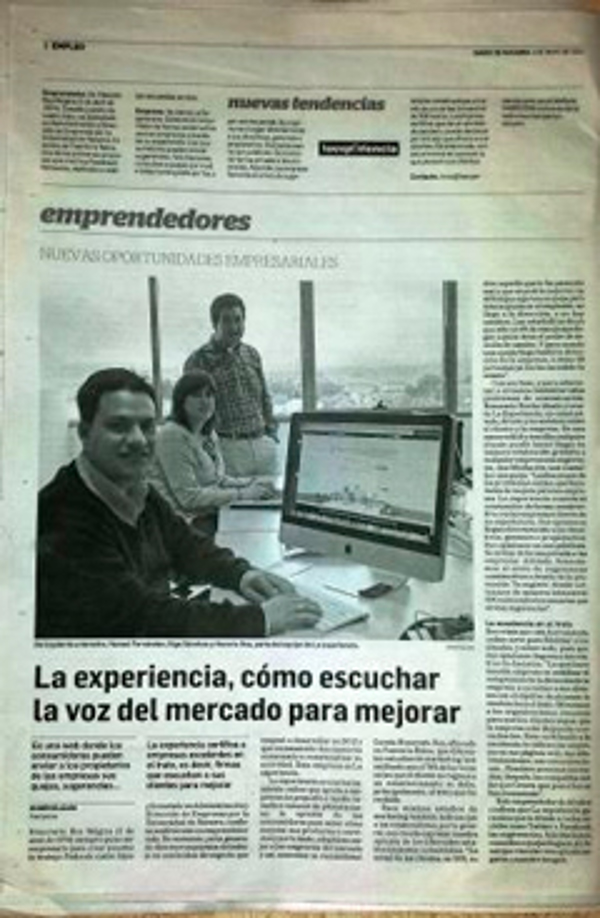 Reportaje de la franquicia La Experiencia en DN Management