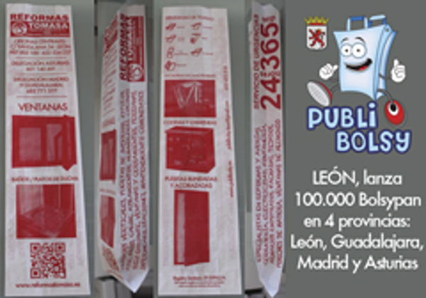La franquicia Publibolsy León lanza su primera bolsa único anunciante