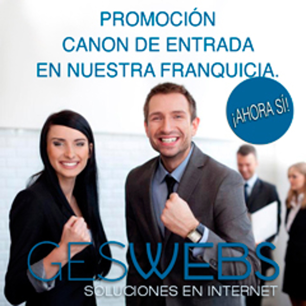Promoción especial canon de entrada de las franquicias Geswebs