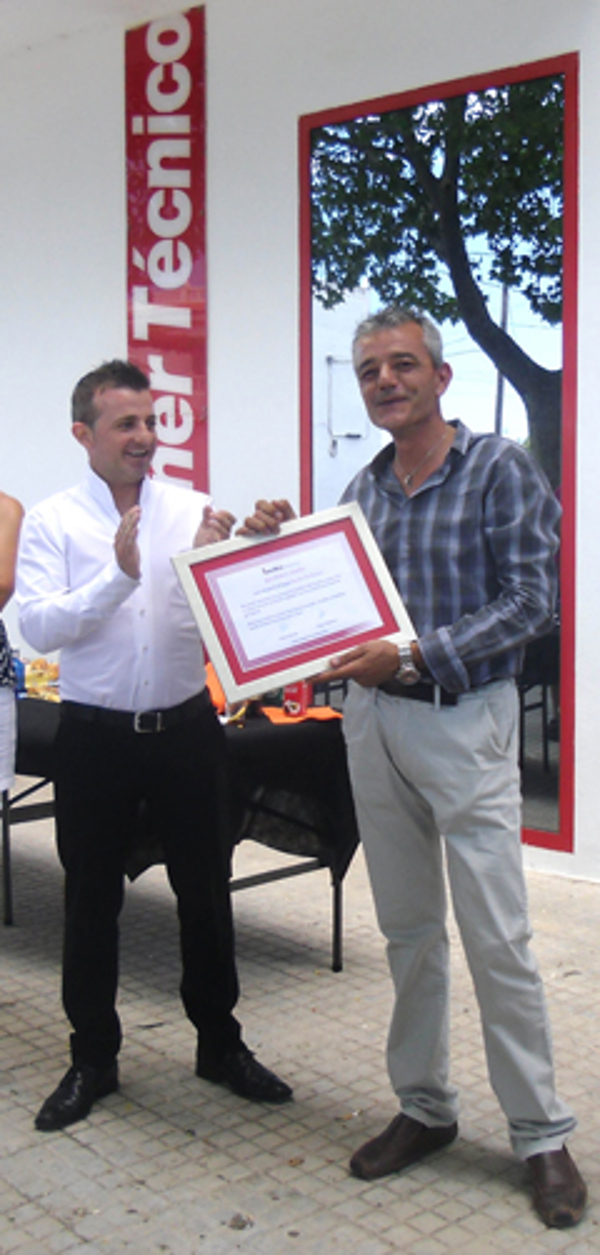 Las franquicias Berolina celebran la bienvenida de su delegado comercial en Valencia Sur