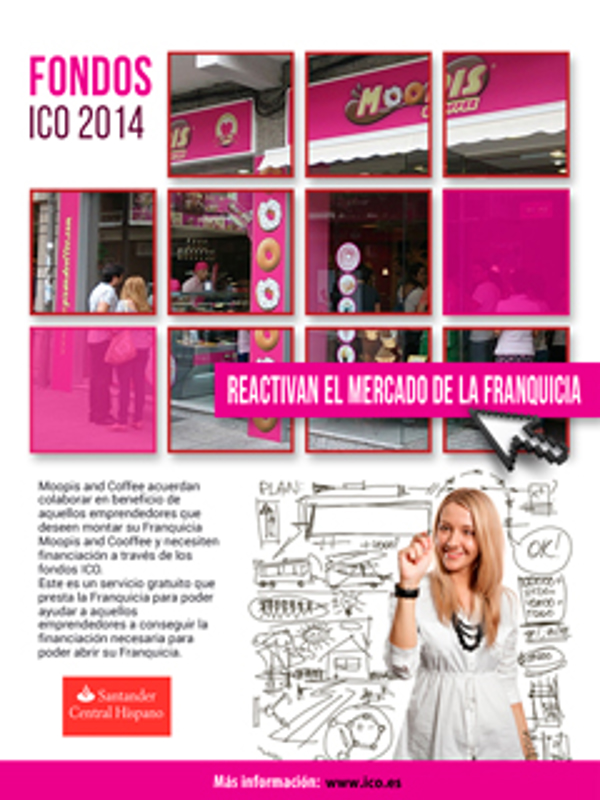 La franquicia Alicantina Moopis & Coffee firma un acuerdo con el Santander Central Hispano