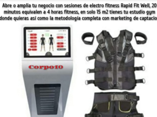 Amplia o abre  negocio con Electro-Stetic-Fitness 20 minutos igual 4 horas fitness, donde quieras.