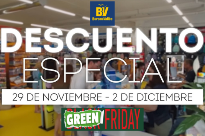 En la franquicia Bureau Vallée rompemos con el Black y apostamos por el Green Friday.