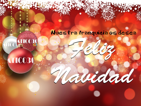 La franquicia Atico30 os desea Feliz Navidad.