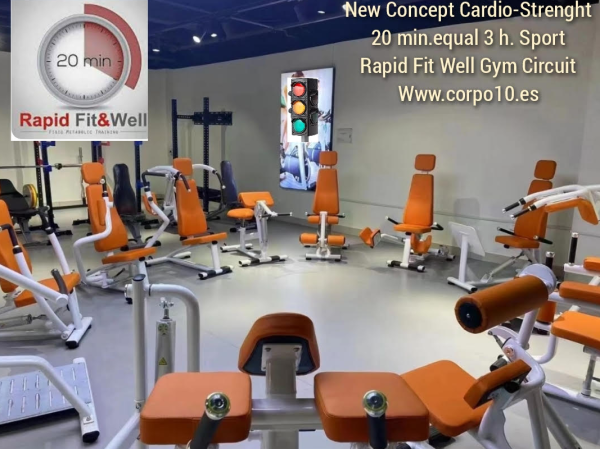 Rapid Fit Well Circuit más nutricion franquicia fitness total 30 min igual 3 horas fitness