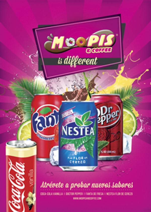 La franquicia Moopis And Coffee Lanzará próximamente 4 variedades de refrescos Americanos